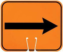 NMC - Right Arrow (Graphic), Plastic Fire and Exit Sign - 12-3/4" Wide x 10-1/2" High - Eagle Tool & Supply
