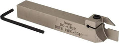 Iscar - External Thread, 0.787" Max Depth of Cut, 3mm Min Groove Width, 6" OAL, Right Hand Indexable Grooving Cutoff Toolholder - 3/4" Shank Height x 3/4" Shank Width, DG.C 3.. Insert Style, DGT Toolholder Style, Series Do-Grip - Eagle Tool & Supply