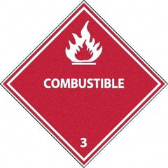 NMC - Combustible DOT Shipping Label - 4" High x 4" Wide - Eagle Tool & Supply