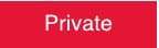 NMC - Private, 10" Wide x 3" High, Plastic Sign - English, White on Red, Wall Mount - Eagle Tool & Supply