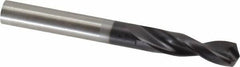 Guhring - 0.315" 130° Parabolic Flute Powdered Metal Screw Machine Drill Bit - FIREX Finish, Right Hand Cut, 1.4567" Flute Length, 3.1102" OAL, Standard Point, Straight Shank - Eagle Tool & Supply