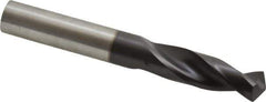 Guhring - 0.5118" 130° Parabolic Flute Powdered Metal Screw Machine Drill Bit - FIREX Finish, Right Hand Cut, 2.0079" Flute Length, 4.0157" OAL, Standard Point, Straight Shank - Eagle Tool & Supply