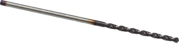 Guhring - 0.0433" 130° Powdered Metal Jobber Drill - FIREX Finish, Right Hand Cut, Parabolic Flute, Straight Shank, 1-7/16" OAL, Cone Relief Point - Eagle Tool & Supply