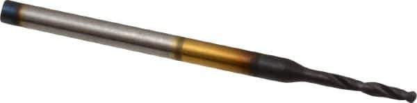 Guhring - 0.0827" 130° Powdered Metal Jobber Drill - FIREX Finish, Right Hand Cut, Parabolic Flute, Straight Shank, 1-15/16" OAL, Cone Relief Point - Eagle Tool & Supply