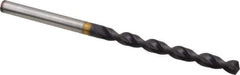 Guhring - #18 130° Powdered Metal Jobber Drill - FIREX Finish, Right Hand Cut, Parabolic Flute, Straight Shank, 3-5/32" OAL, Cone Relief Point - Eagle Tool & Supply