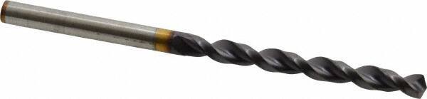 Guhring - 0.1732" 130° Powdered Metal Jobber Drill - FIREX Finish, Right Hand Cut, Parabolic Flute, Straight Shank, 3-5/32" OAL, Cone Relief Point - Eagle Tool & Supply