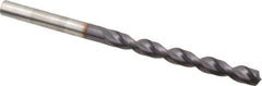 Guhring - 0.2205" 130° Powdered Metal Jobber Drill - FIREX Finish, Right Hand Cut, Parabolic Flute, Straight Shank, 3-21/32" OAL, Cone Relief Point - Eagle Tool & Supply