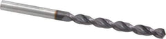 Guhring - 0.2283" 130° Powdered Metal Jobber Drill - FIREX Finish, Right Hand Cut, Parabolic Flute, Straight Shank, 3-21/32" OAL, Cone Relief Point - Eagle Tool & Supply