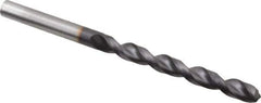 Guhring - 0.2598" 130° Powdered Metal Jobber Drill - FIREX Finish, Right Hand Cut, Parabolic Flute, Straight Shank, 101mm OAL, Cone Relief Point - Eagle Tool & Supply
