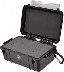 Pelican Products, Inc. - 5-1/16" Wide x 3-17/25" Deep x 3-1/8" High, Clamshell Hard Case - Black, Polycarbonate - Eagle Tool & Supply