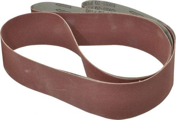 Tru-Maxx - 3" Wide x 132" OAL, 180 Grit, Aluminum Oxide Abrasive Belt - Aluminum Oxide, Very Fine, Coated - Eagle Tool & Supply