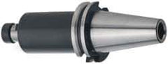 Kennametal - CAT50 Taper Shank 1" Pilot Diam Shell Mill Holder - 6" Flange to Nose End Projection, 2-3/4" Nose Diam, 1/2-20 Lock Screw, Through-Spindle & DIN Flange Coolant - Exact Industrial Supply