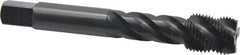 OSG - 5/8-18 UNF 4 Flute 2B Modified Bottoming Spiral Flute Tap - Vanadium High Speed Steel, Oxide Finish, 100mm OAL, Right Hand Flute, Right Hand Thread, Series 220 - Eagle Tool & Supply