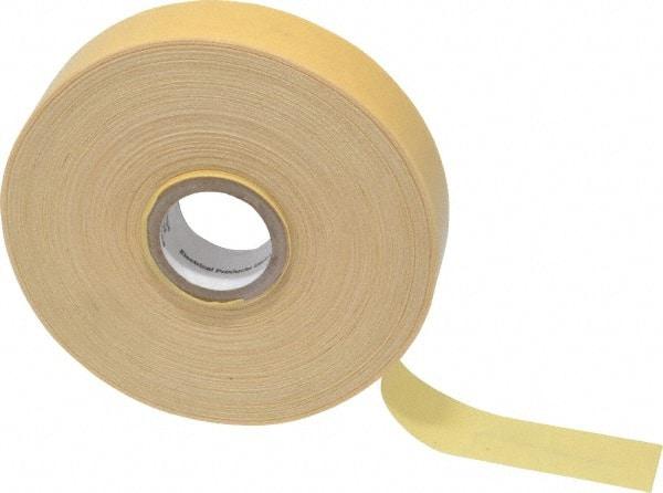 3M - 3/4" x 110', Yellow Cotton Cloth Electrical Tape - Series 2520, 8 mil Thick, 800 V/mil Dielectric Strength, 50 Lb./Inch Tensile Strength - Eagle Tool & Supply