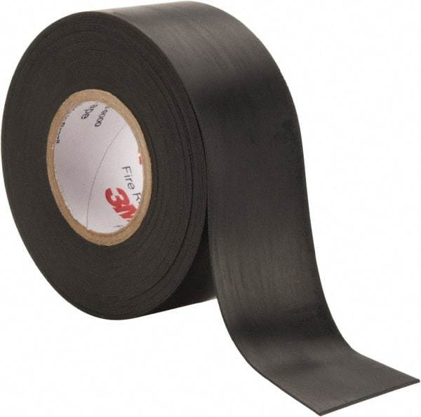 3M - 1-1/2" x 20', Black Rubber Electrical Tape - Series 77, 30 mil Thick - Eagle Tool & Supply