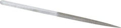 Strauss - 8-1/2" OAL Medium Square Needle Diamond File - 1/4" Wide x 1/4" Thick, 4-3/8 LOC, 126 Grit - Eagle Tool & Supply