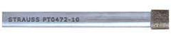 Strauss - 0.315" Head Diam x 3/8" Head Thickness CBN Grinding Pin - 1/4" Shank Diam x 3" Shank Length, Very Fine Grade, 170 Grit - Eagle Tool & Supply