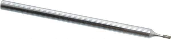 Strauss - Diamond (Abrasive) Grinding Pin - 1/8" Shank Diam x 2" Shank Length, Fine Grade, 120 Grit - Eagle Tool & Supply