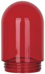 Cooper Crouse-Hinds - Prismatic Lens, Heat Resistant, Polycarbonate Fixture Globe - Red, UL 514A & UL Listed 1598 - Eagle Tool & Supply
