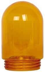 Cooper Crouse-Hinds - Prismatic Lens, Heat Resistant, Polycarbonate Fixture Globe - Yellow, UL 514A & UL Listed 1598 - Eagle Tool & Supply