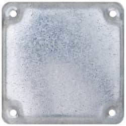 Cooper Crouse-Hinds - Electrical Outlet Box Steel Square Surface Cover - Eagle Tool & Supply