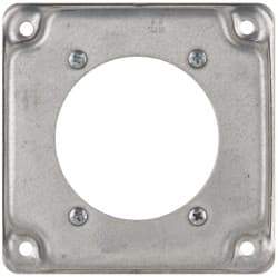 Cooper Crouse-Hinds - Electrical Outlet Box Steel Square Surface Cover - Eagle Tool & Supply