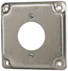 Cooper Crouse-Hinds - Electrical Outlet Box Steel Square Surface Cover - Eagle Tool & Supply