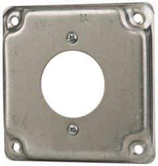 Cooper Crouse-Hinds - Electrical Outlet Box Steel Square Surface Cover - Eagle Tool & Supply