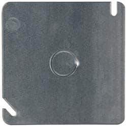 Cooper Crouse-Hinds - Electrical Outlet Box Steel Square Cover - Eagle Tool & Supply