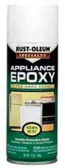 Rust-Oleum - White, Gloss, Appliance Epoxy Spray Paint - 7 Sq Ft per Can, 12 oz Container - Eagle Tool & Supply