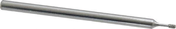 Strauss - Diamond (Abrasive) Grinding Pin - 1/8" Shank Diam x 2" Shank Length, Medium Grade, 80 Grit - Eagle Tool & Supply