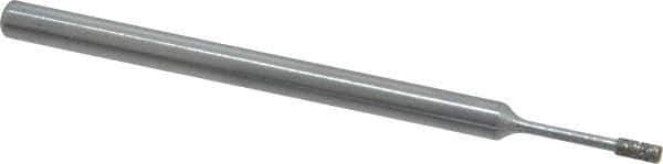 Strauss - 1/8" Head Thickness Diamond (Abrasive) Grinding Pin - 1/8" Shank Diam x 2" Shank Length, Medium Grade, 80 Grit - Eagle Tool & Supply