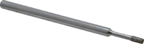 Strauss - 0.157" Head Thickness Diamond (Abrasive) Grinding Pin - 1/8" Shank Diam x 2" Shank Length, (170 Mesh Grit) - Eagle Tool & Supply