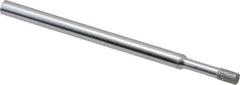 Strauss - 0.157" Head Thickness Diamond (Abrasive) Grinding Pin - 1/8" Shank Diam x 2" Shank Length, (170 Mesh Grit) - Eagle Tool & Supply
