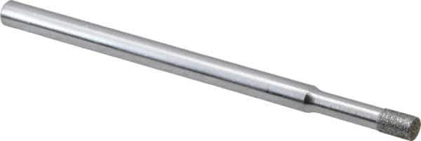 Strauss - 0.11" Head Diam x 0.157" Head Thickness Diamond (Abrasive) Grinding Pin - 1/8" Shank Diam x 2" Shank Length, Very Fine Grade, 170 Grit - Eagle Tool & Supply