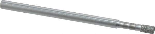 Strauss - 0.11" Head Diam x 0.157" Head Thickness Diamond (Abrasive) Grinding Pin - 1/8" Shank Diam x 2" Shank Length, Medium Grade, 80 Grit - Eagle Tool & Supply