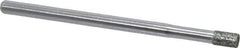 Strauss - 1/8" Head Diam x 0.197" Head Thickness Diamond (Abrasive) Grinding Pin - 1/8" Shank Diam x 2" Shank Length, Medium Grade, 80 Grit - Eagle Tool & Supply