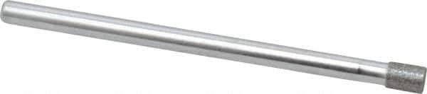Strauss - 0.14" Head Diam x 0.197" Head Thickness Diamond (Abrasive) Grinding Pin - 1/8" Shank Diam x 2" Shank Length, (170 Mesh Grit) - Eagle Tool & Supply