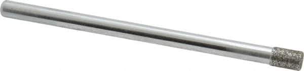 Strauss - 0.14" Head Diam x 0.197" Head Thickness Diamond (Abrasive) Grinding Pin - 1/8" Shank Diam x 2" Shank Length, Medium Grade, 80 Grit - Eagle Tool & Supply