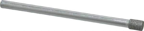 Strauss - 0.157" Head Diam x 0.197" Head Thickness Diamond (Abrasive) Grinding Pin - 1/8" Shank Diam x 2" Shank Length, (170 Mesh Grit) - Eagle Tool & Supply
