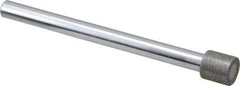Strauss - 0.394" Head Diam x 0.394" Head Thickness Diamond (Abrasive) Grinding Pin - 1/4" Shank Diam x 3-1/2" Shank Length, (170 Mesh Grit) - Eagle Tool & Supply