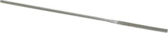 Strauss - 5-1/2" OAL Fine Equalling Needle Diamond File - 5/32" Wide x 3/32" Thick, 1-5/8 LOC, 91 Grit - Eagle Tool & Supply