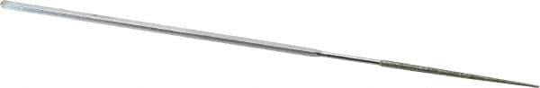 Strauss - 5-1/2" OAL Coarse Round Needle Diamond File - 1/16" Wide x 1/16" Thick, 1-5/8 LOC, 181 Grit - Eagle Tool & Supply