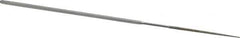 Strauss - 5-1/2" OAL Medium Round Needle Diamond File - 1/16" Wide x 1/16" Thick, 1-5/8 LOC, 126 Grit - Eagle Tool & Supply