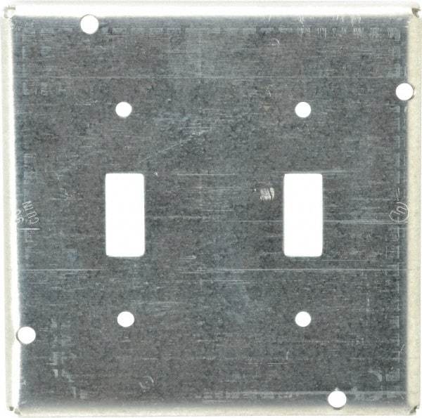 Cooper Crouse-Hinds - Electrical Outlet Box Steel Square Surface Cover - Eagle Tool & Supply