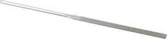 Strauss - 5-1/2" OAL Fine Equalling Needle Diamond File - 15/64" Wide x 1/16" Thick, 2-3/4 LOC, 91 Grit - Eagle Tool & Supply