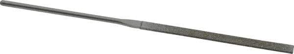 Strauss - 5-1/2" OAL Medium Taper Needle Diamond File - 1/4" Wide x 1/16" Thick, 2-3/4 LOC, 126 Grit - Eagle Tool & Supply