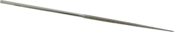 Strauss - 5-1/2" OAL Medium Round Needle Diamond File - 1/8" Wide x 1/8" Thick, 2-3/4 LOC, 126 Grit - Eagle Tool & Supply