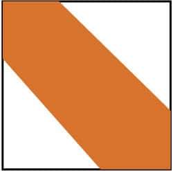 NMC - Orange & White Striped Vinyl Tape - 2" Wide x 108' Long x 0.002" Thick, General Traffic - Eagle Tool & Supply