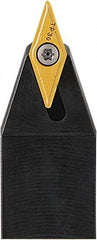 Seco - SVVB, Neutral Cut, 72.5° Lead Angle, 16mm Shank Height x 16mm Shank Width, Neutral Rake Indexable Turning Toolholder - 100mm OAL, VB.T 1102.. Insert Compatibility, Series Screw Lock - Eagle Tool & Supply